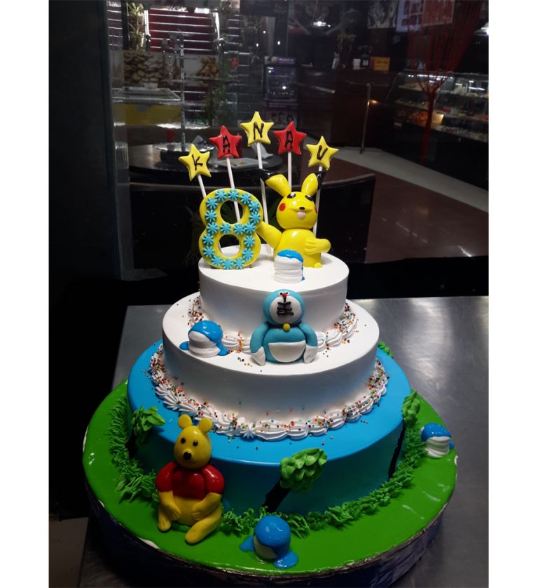 3  Story Cartoon Theme  Cake