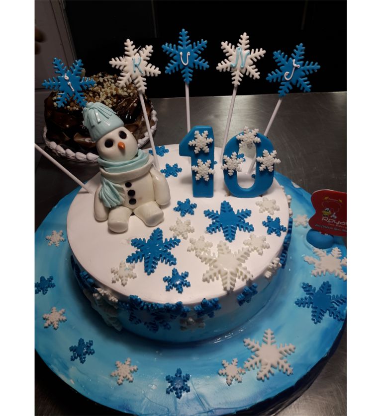 Snow Man Cake